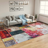 Vloerkleed Wasbaar Anti-Slip Meerkleurig Patchwork