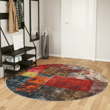 Vloerkleed Wasbaar Anti-Slip Meerkleurig Patchwork