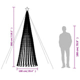 Led-Kerstboom 688 Leds Koud Wit Koudwit