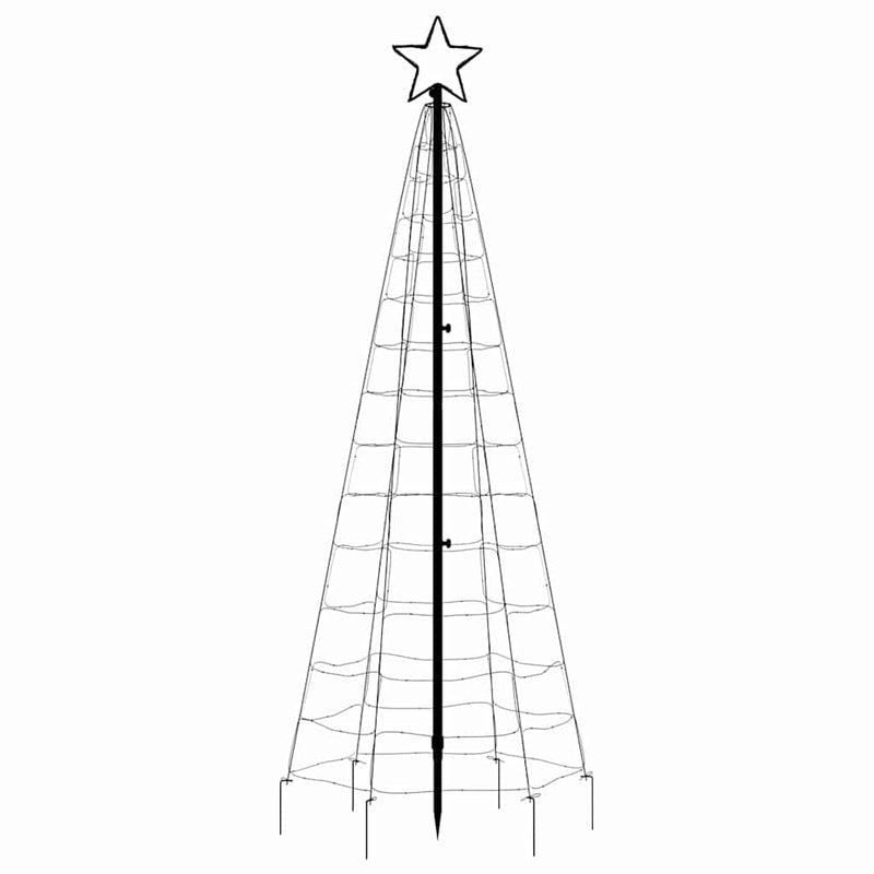 Led-Kerstboom Met Spikes 220 Led's Warm Wit Warmwit