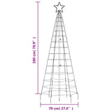 Led-Kerstboom Met Spikes 220 Led's Warm Wit Warmwit
