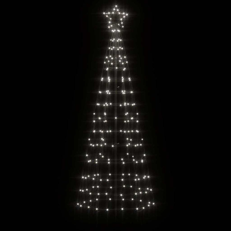 Led-Kerstboom Met Spikes 220 Led's Koud Wit Koudwit