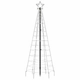 Led-Kerstboom Met Spikes 220 Led's Koud Wit Koudwit