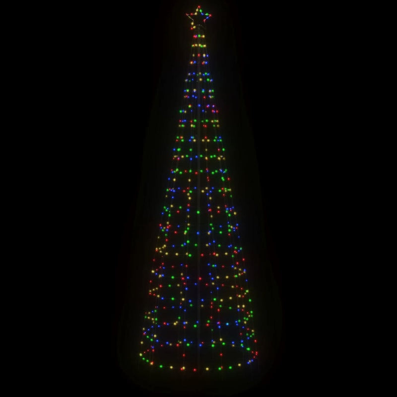Led-Kerstboom Met Spikes 570 Leds Kleurrijk Multikleur