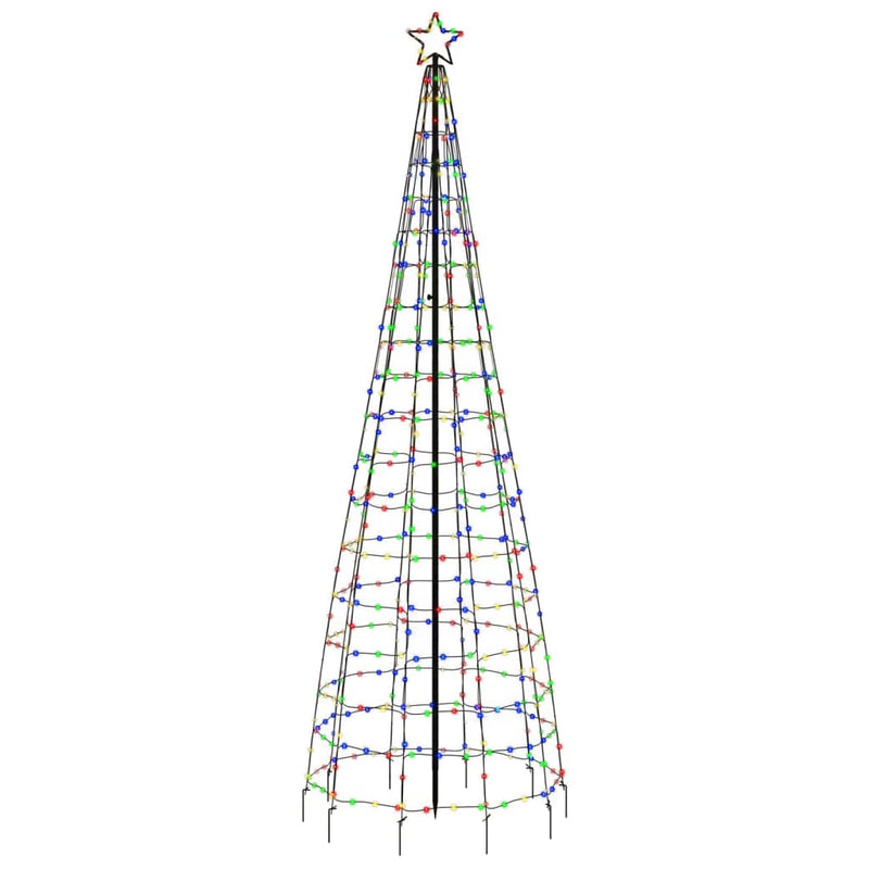 Led-Kerstboom Met Spikes 570 Leds Kleurrijk Multikleur