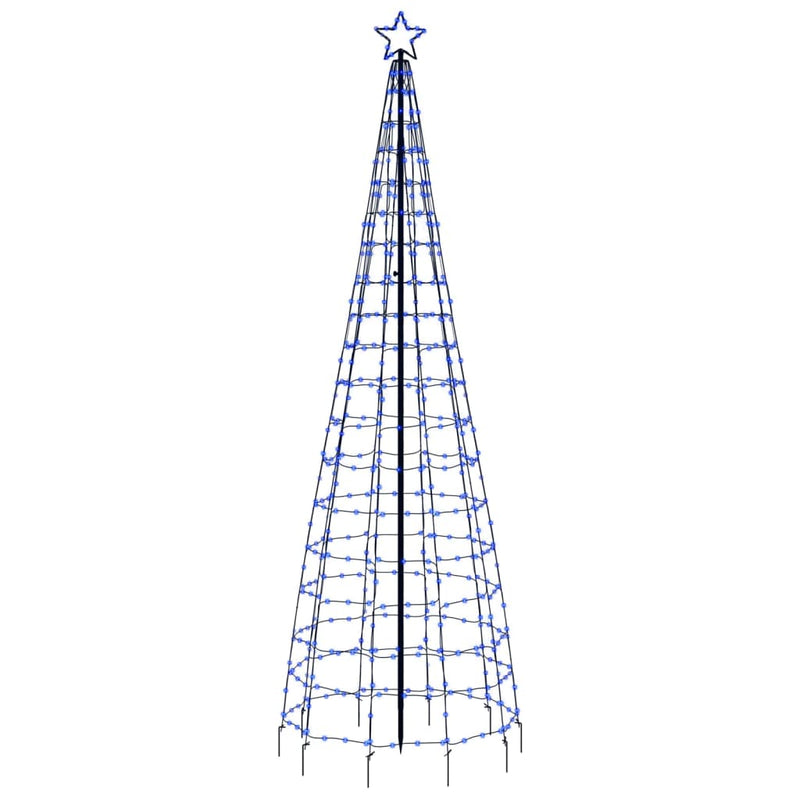 Led-Kerstboom Met Spikes 570 Leds Blauw