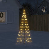 Led-Kerstboom Aan Vlaggenmast 550 Led's Warm Wit Warmwit