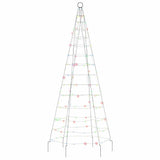 Led-Kerstboom Op Vlaggenmast 200 Leds Kleurrijk Multikleur