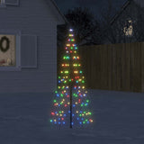 Led-Kerstboom Op Vlaggenmast 200 Leds Kleurrijk Multikleur