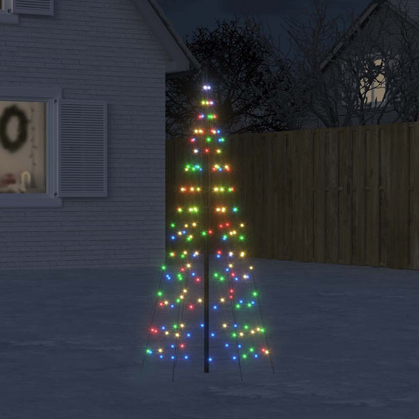 Led-Kerstboom Op Vlaggenmast 200 Leds Kleurrijk Multikleur