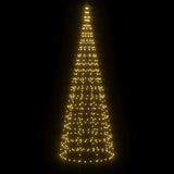 Led-Kerstboom Aan Vlaggenmast 550 Led's Warm Wit Warmwit