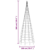 Led-Kerstboom Aan Vlaggenmast 550 Led's Warm Wit Warmwit
