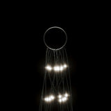 Led-Kerstboom Aan Vlaggenmast 550 Leds Koud Wit Koudwit