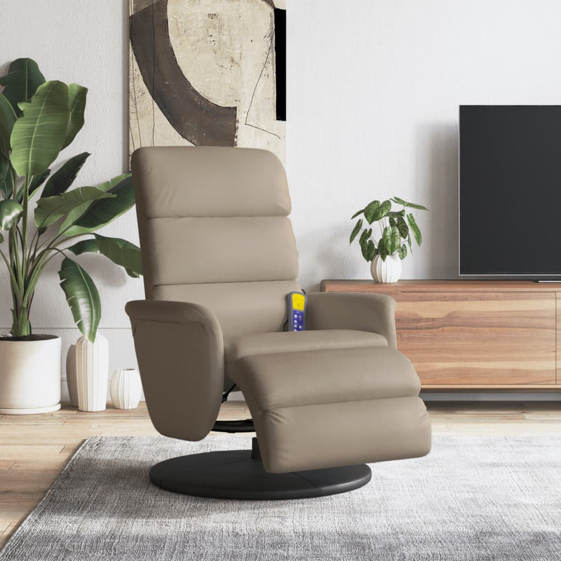 Massage Recliner Stoel 71 X 98 X 106 Cm Kunstleer