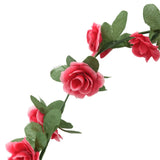 Kerstslingers Met Bloemen 6 St 250 Cm Lente Rozerood