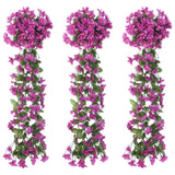 Kerstslingers Met Bloemen 3 St 85 Cm Rozé