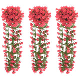 Kerstslingers Met Bloemen 3 St 85 Cm Rozé