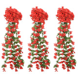 Kerstslingers Met Bloemen 3 St 85 Cm Rozé