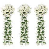Kerstslingers Met Bloemen 3 St 85 Cm Rozé