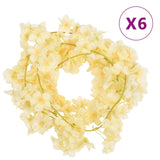 Kerstslingers Met Bloemen 6 St 180 Cm