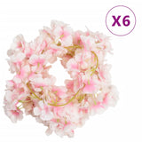 Kerstslingers Met Bloemen 6 St 180 Cm