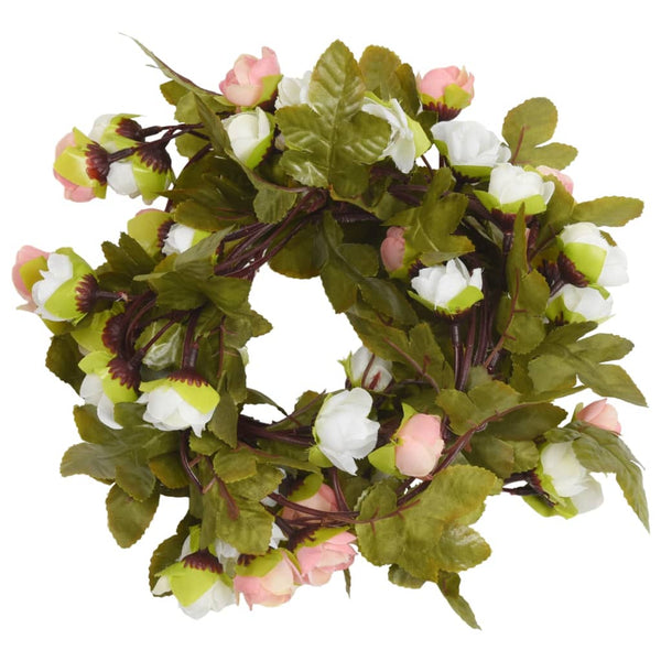 Kerstslingers Met Bloemen 6 St 215 Cm Kleurig