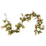 Kerstslingers Met Bloemen 6 St 215 Cm Kleurig