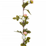 Kerstslingers Met Bloemen 6 St 215 Cm Kleurig