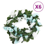 Kerstslingers Met Bloemen 6 St 240 Cm