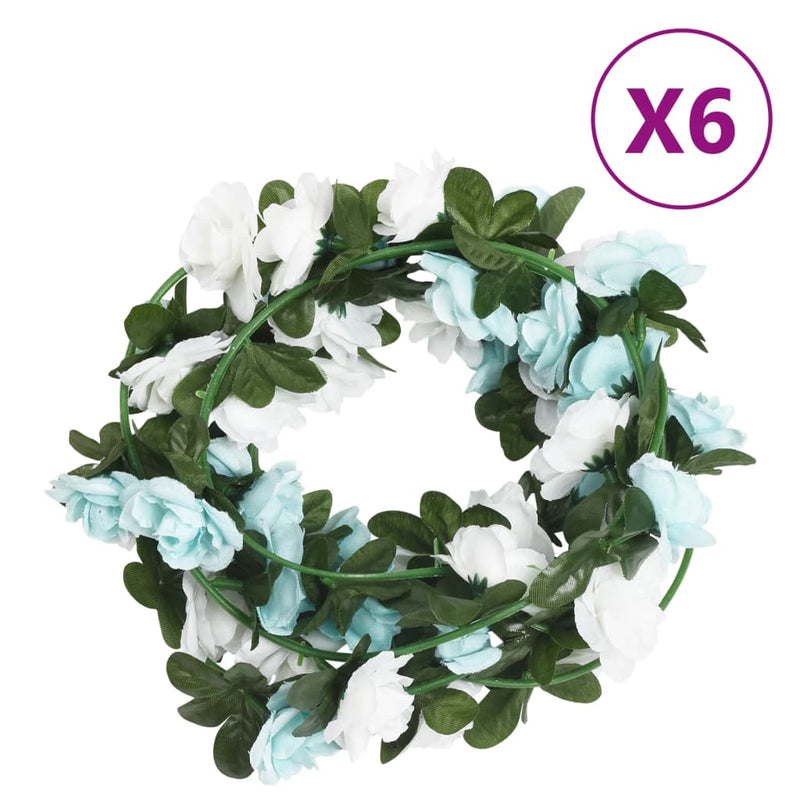 Kerstslingers Met Bloemen 6 St 240 Cm