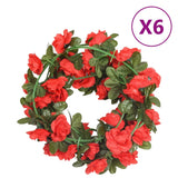 Kerstslingers Met Bloemen 6 St 240 Cm