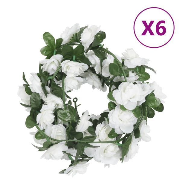 Kerstslingers Met Bloemen 6 St 240 Cm