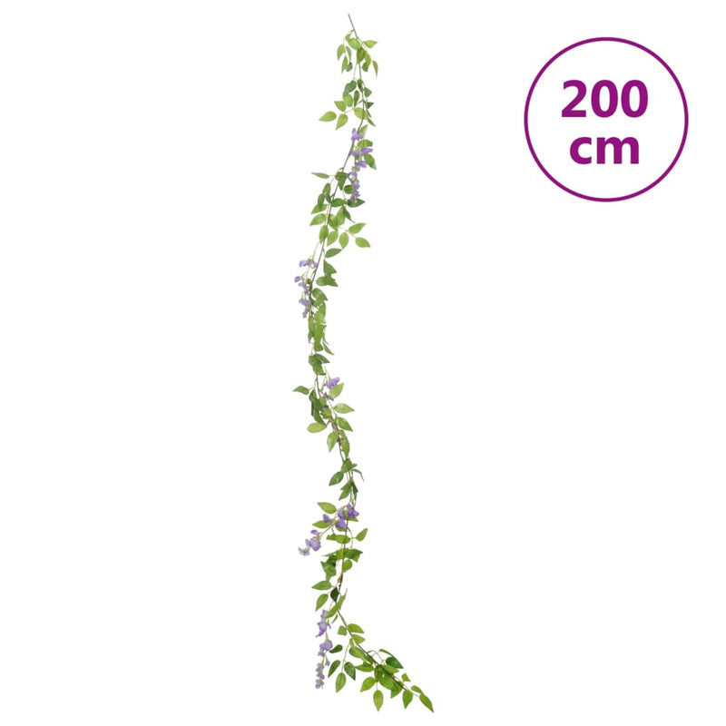 Kerstslingers Met Bloemen 6 St 200 Cm