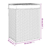 Wasmand Met Deksel 46X33X60 Cm Poly Rattan