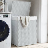 Wasmand Met Deksel 46X33X60 Cm Poly Rattan