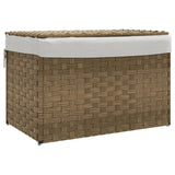 Wasmand Met Deksel 55,5X35X34 Cm Poly Rattan