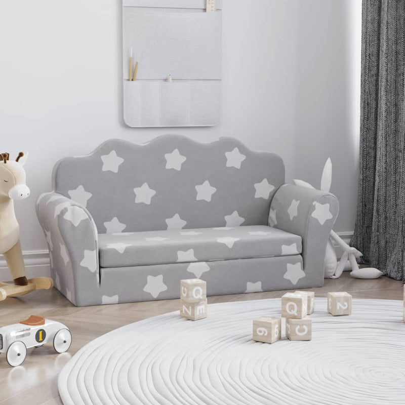 Kinderslaapbank 2-Zits Zacht Pluche