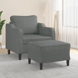Fauteuil Met Voetenbank 60 Cm Stof