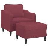 Fauteuil Met Voetenbank 60 Cm Stof