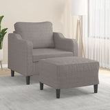 Fauteuil Met Voetenbank 60 Cm Stof