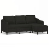 Driezitsbank Met Voetenbank 180 Cm Stof