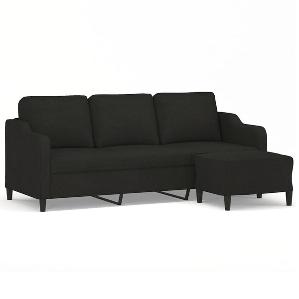 Driezitsbank Met Voetenbank 180 Cm Stof