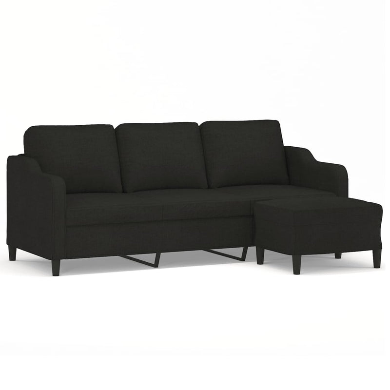 Driezitsbank Met Voetenbank 180 Cm Stof
