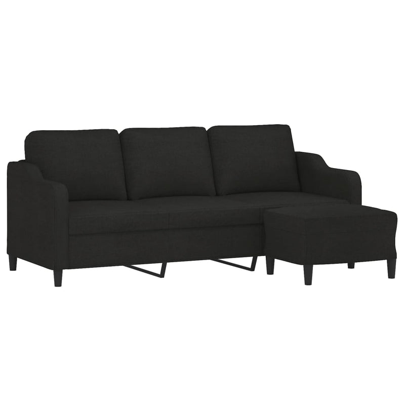 Driezitsbank Met Voetenbank 180 Cm Stof