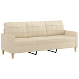 3-Delige Loungeset Met Kussens Stof Kleurig