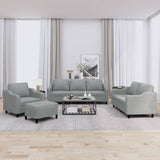 4-Delige Loungeset Met Kussens Stof