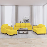 4-Delige Loungeset Met Kussens Stof