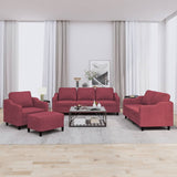 4-Delige Loungeset Met Kussens Stof