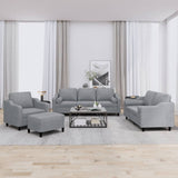 4-Delige Loungeset Met Kussens Stof
