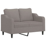 3-Delige Loungeset Met Kussens Stof